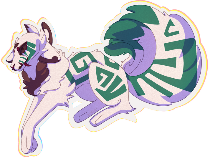 Comes fully shaded + white sticker background ♥