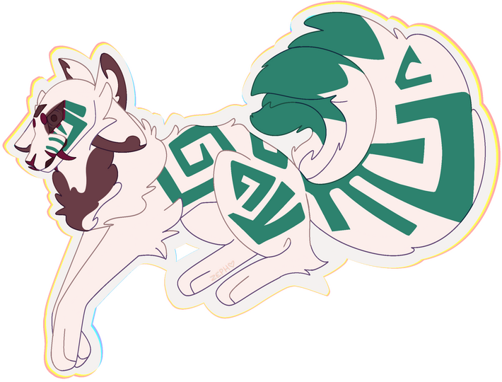 Comes with white sticker background ♥